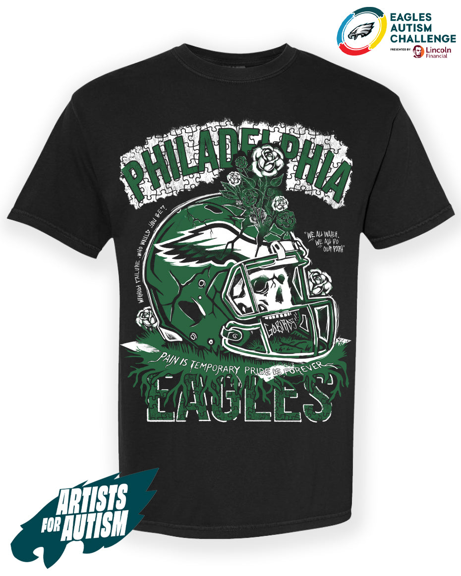 PHILADELPHIA EAGLES - EAGLES AUTISM FOUNDATION - ARTISTS FOR AUTISM TEE