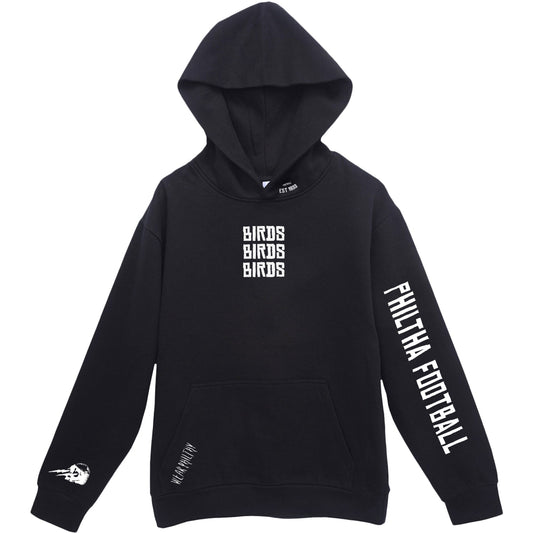 Philadelphia Eagles hoody with kelly green and white eagles logo on the back with Philthy Football