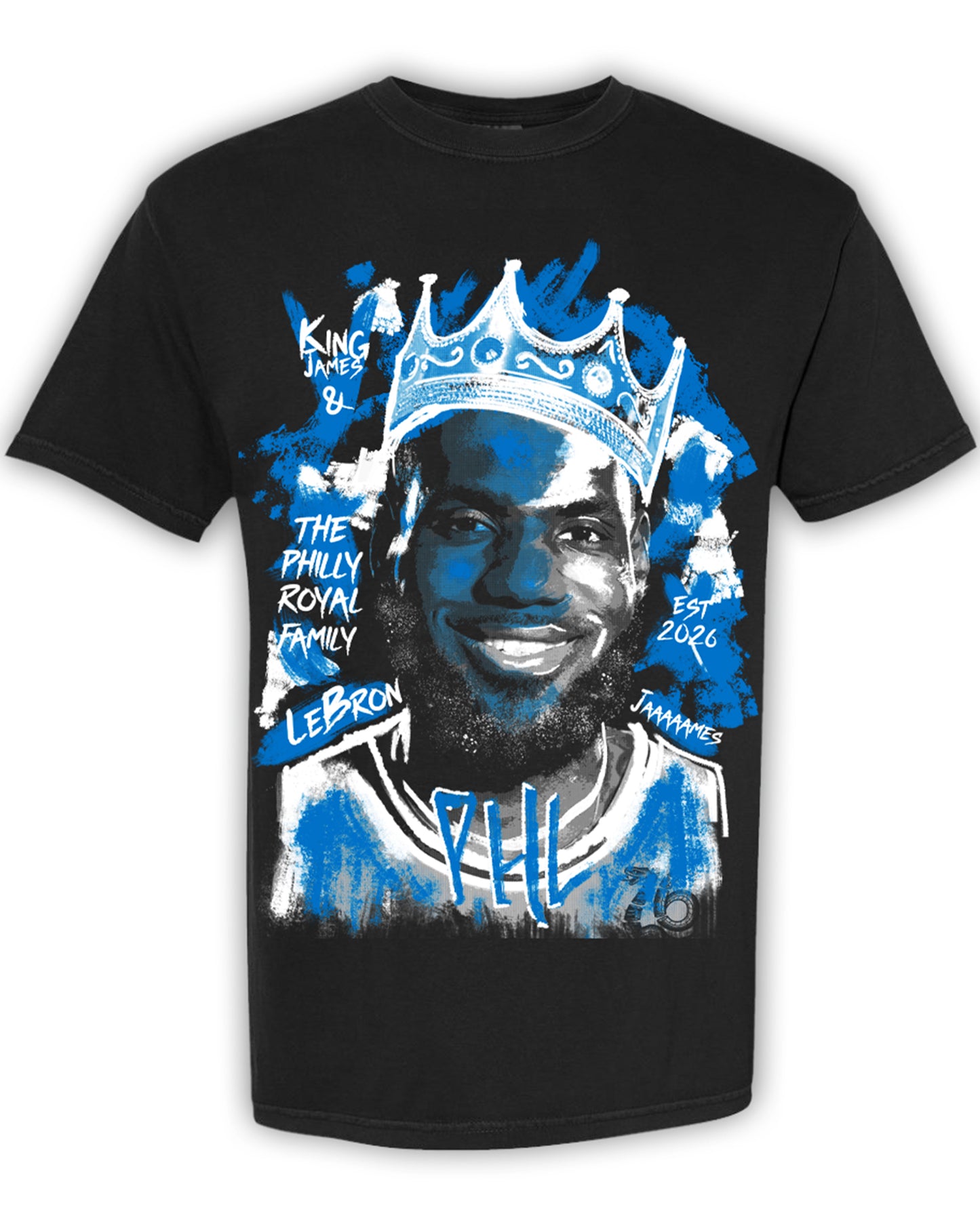 LIMITED EDITION - LE BRON JAMES - SIXERS SHIRT! - KING JAMES & THE ROYAL PHILLY FAMILY
