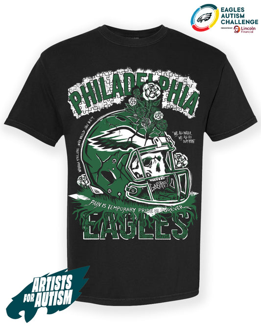 PHILADELPHIA EAGLES - EAGLES AUTISM FOUNDATION - ARTISTS FOR AUTISM TEE