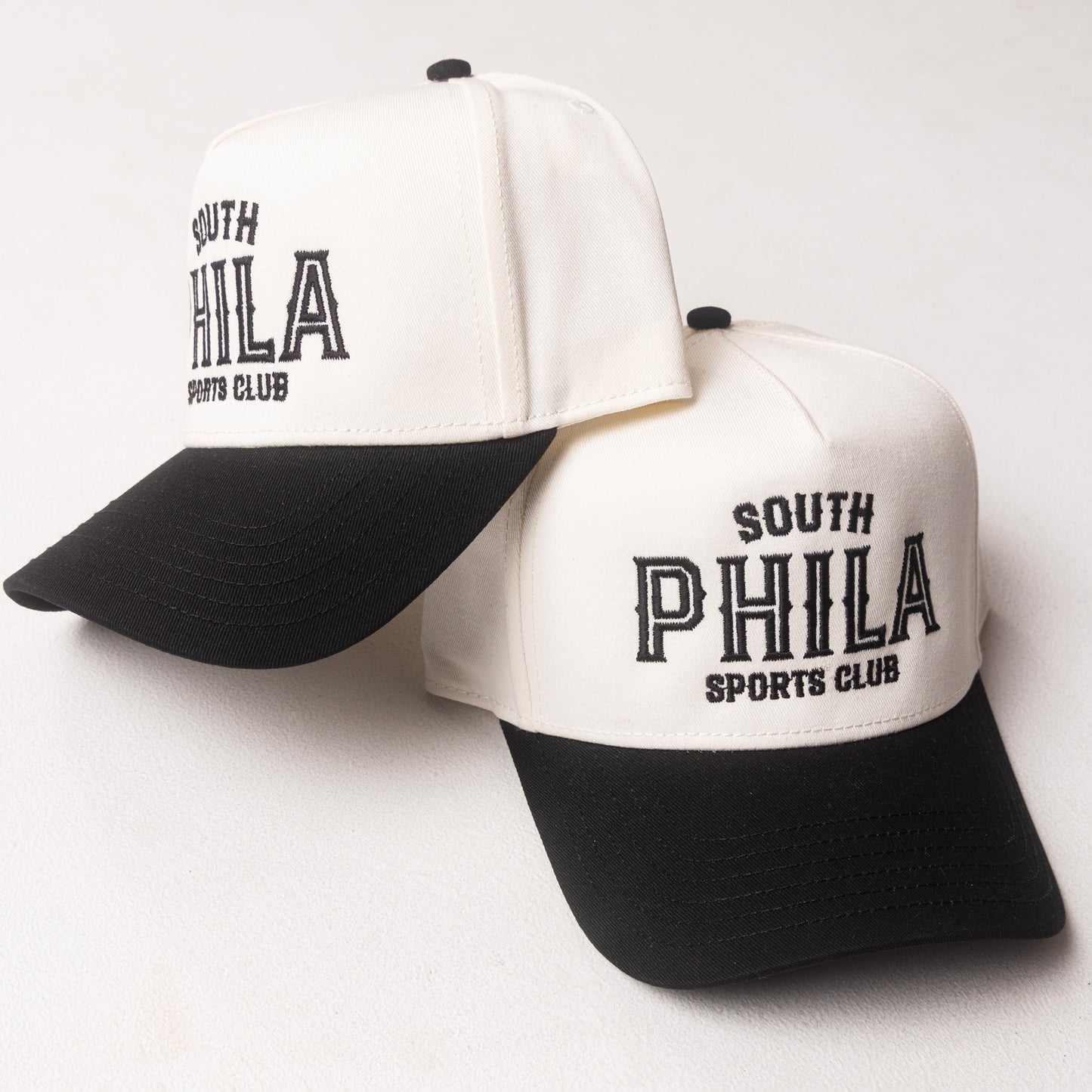 SOUTH PHILA SPORTS CLUB EMBROIDERED TWO TONE TRUCKER HAT