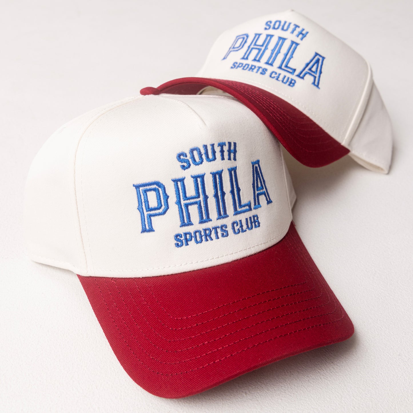 SOUTH PHILA SPORTS CLUB EMBROIDERED TWO TONE TRUCKER HAT